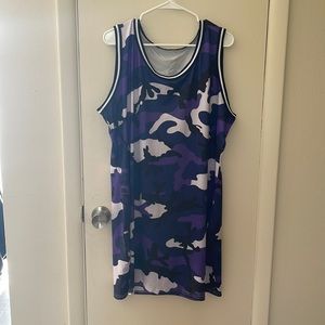 Beautiful camouflage purple dress